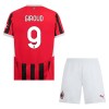 Camisola + Calções AC Milan Giroud 9 Criança Equipamento 1ª 24/25